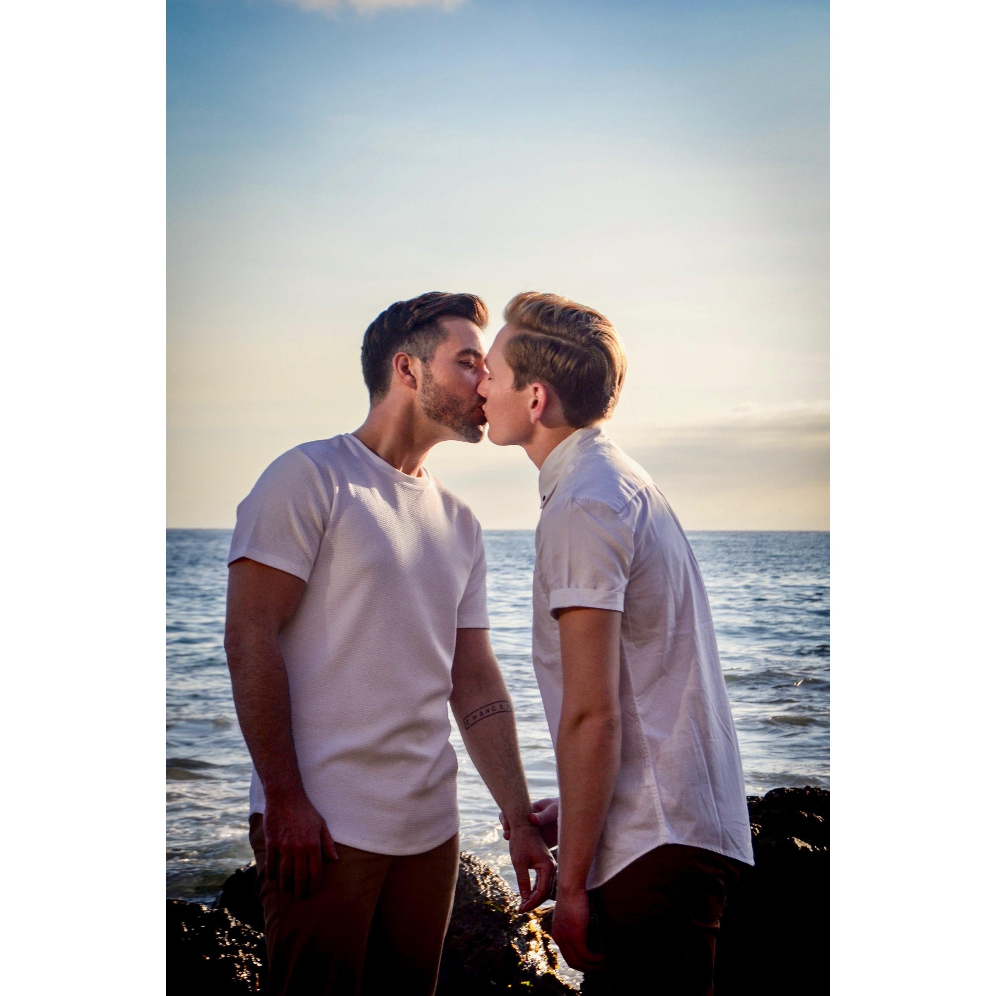 Taken from our engagement photo shoot in Corona Del Mar.