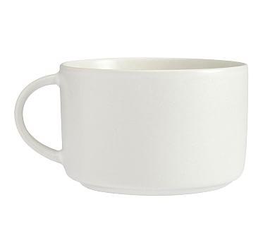 Mason Stoneware Oversized Latte Mugs in Ivory Set of 4