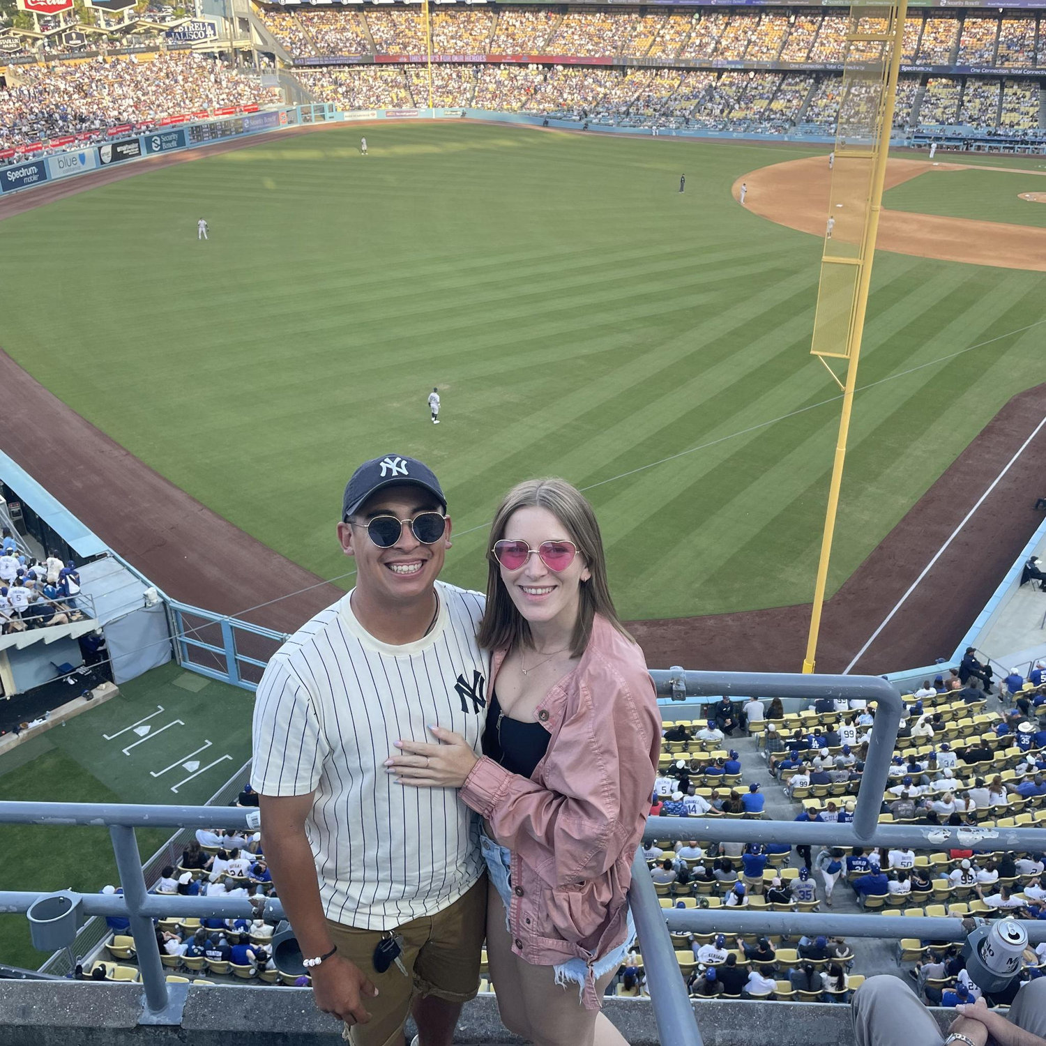 Enjoying the Yankees v Dodgers