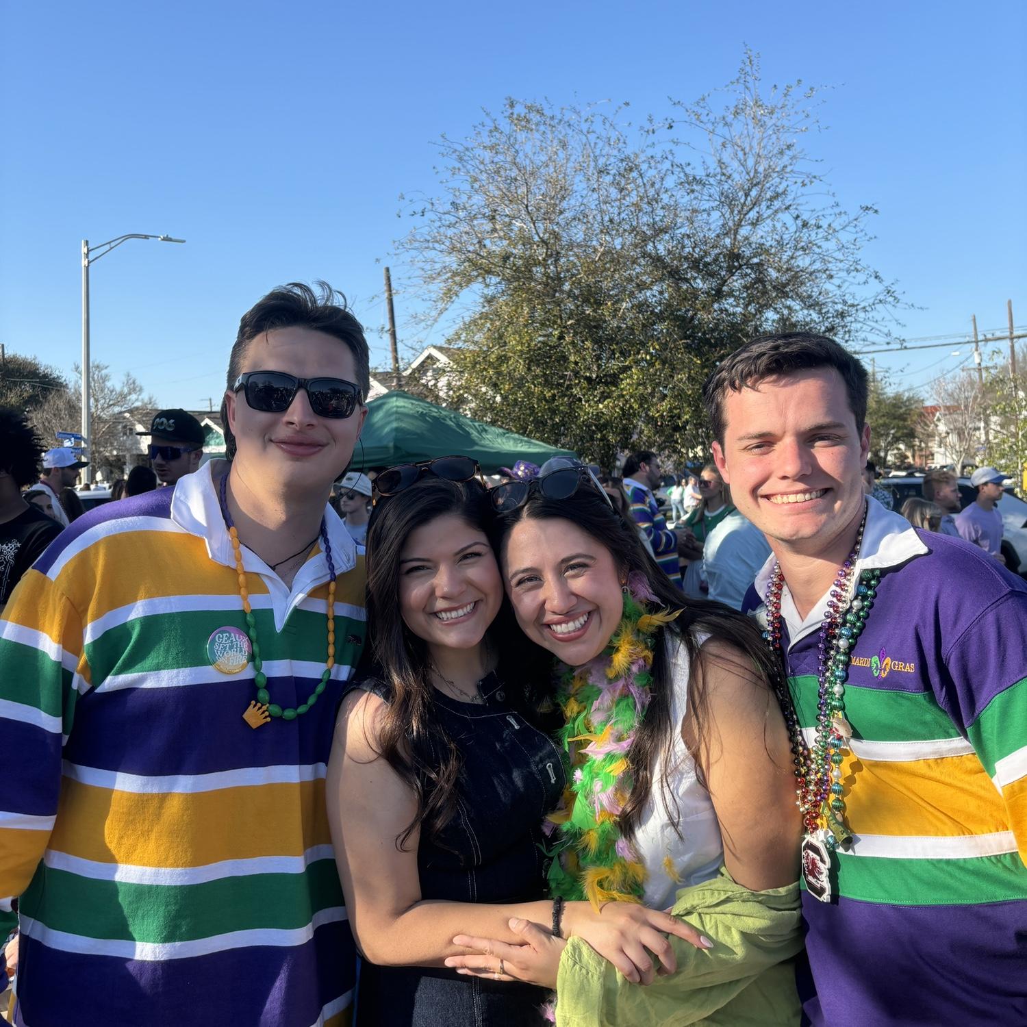 Mardi Gras 2025! Marc started liking Christina shortly after this.
