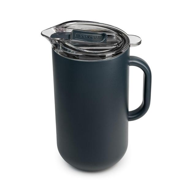 Served Vacuum-Insulated Double-Walled Copper-Lined Stainless Steel Pitcher, 2 Liter