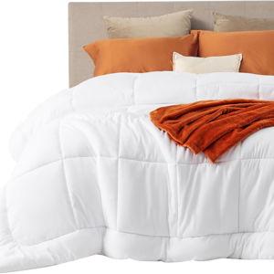 Bedsure Comforter Duvet Insert - Quilted Comforters Oversized King Size, All Season Duvet, Down Alternative Bedding, with 8 Tabs, Gifts for Women/Men, White, Oversized King 116 x 98 Inches