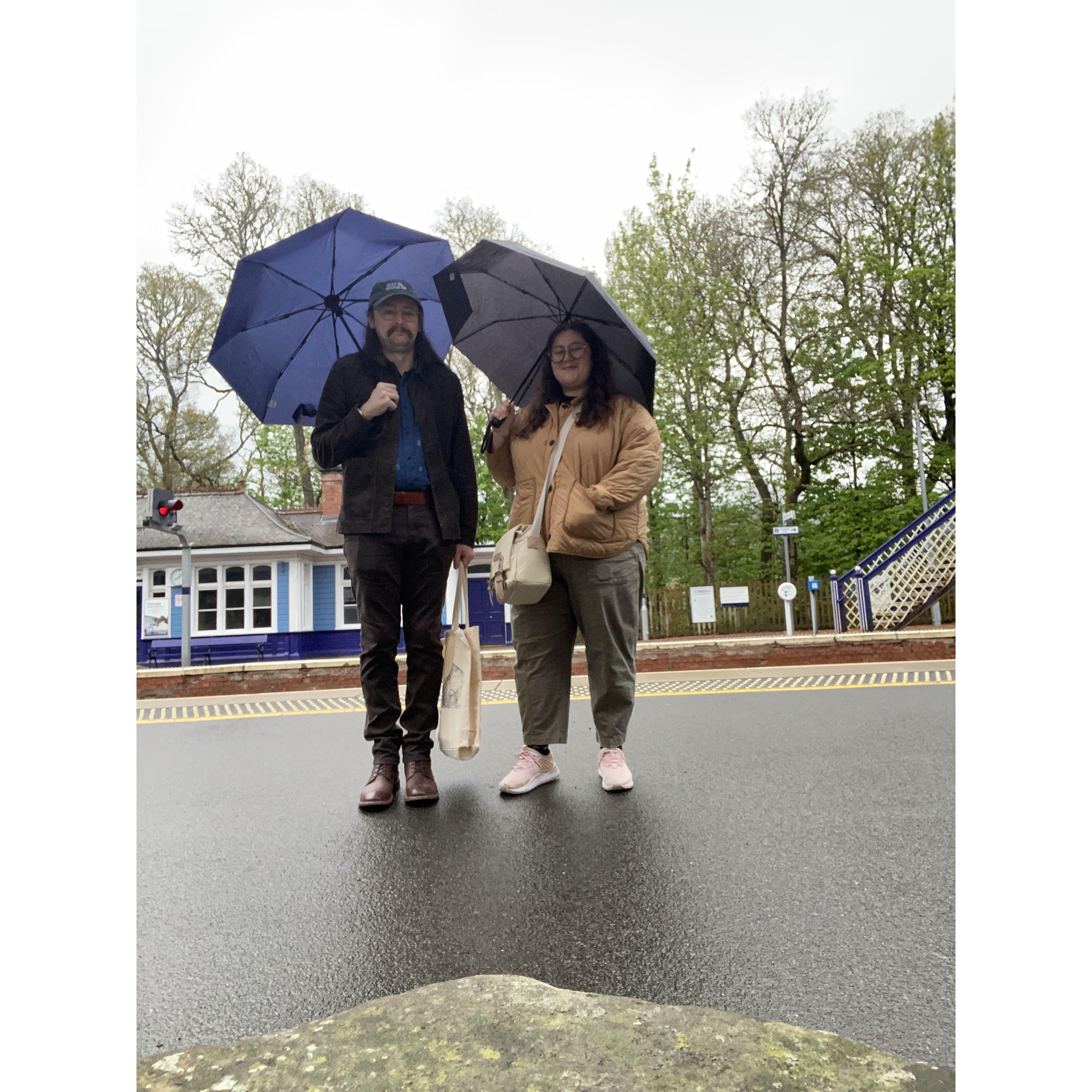 A rainy day in Scotland.