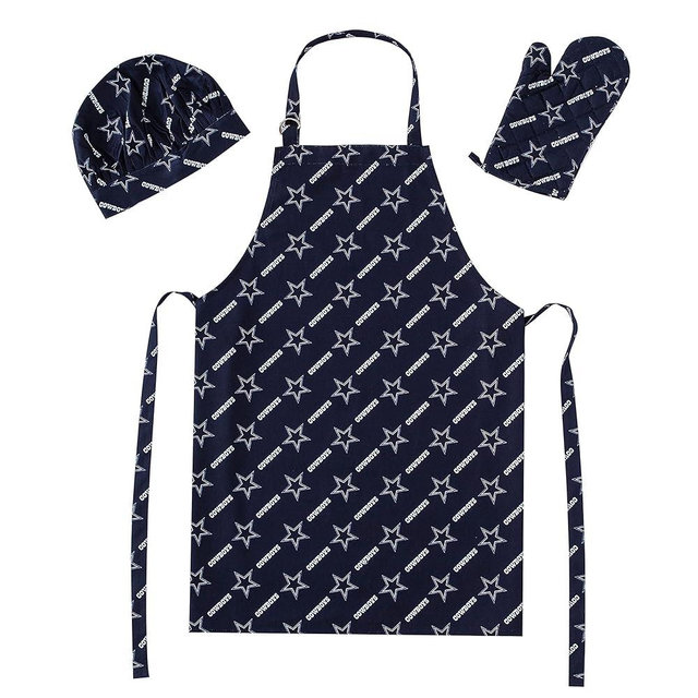 Northwest NFL unisex-adult 3-piece Apron, Oven Mitt and Chef Hat Set