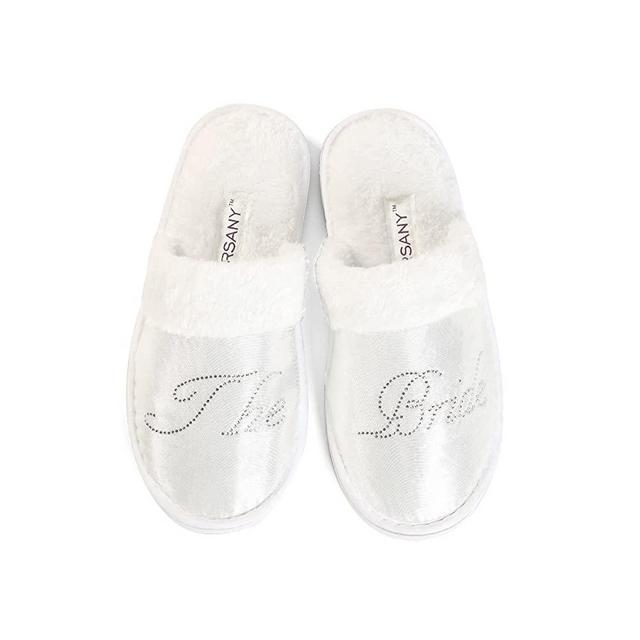 CrystalsRus Varsany The Bride Party Spa Slippers Bridal Shower Wedding Rhinestone Honeymoon Slippers