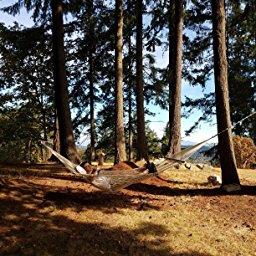 Best Choice Products Hammock 59" Cotton Double Wide Solid Wood Spreader Outdoor Patio Yard Hammock
