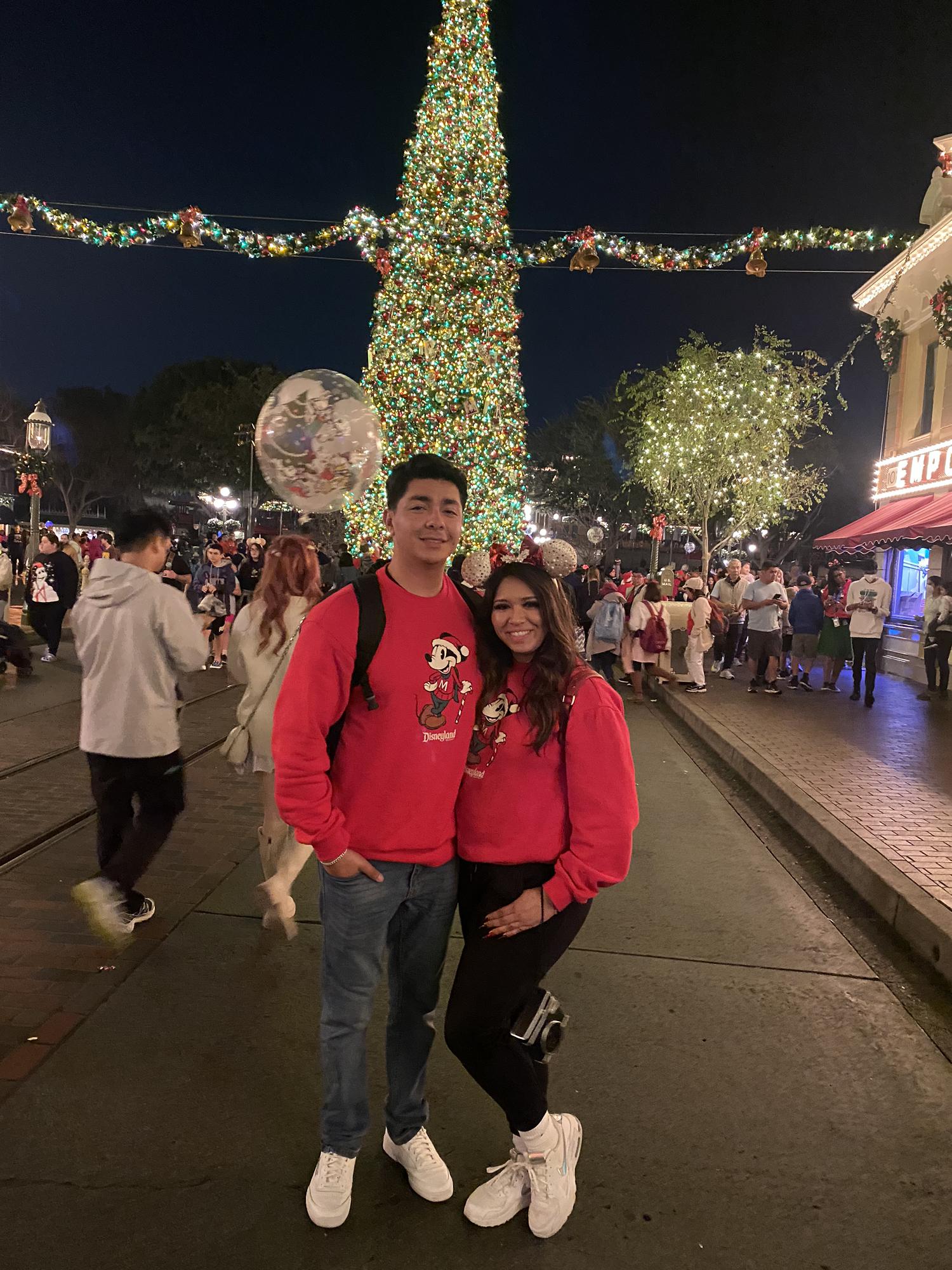 Walking down Main Street USA
Christmas Day at Disneyland.