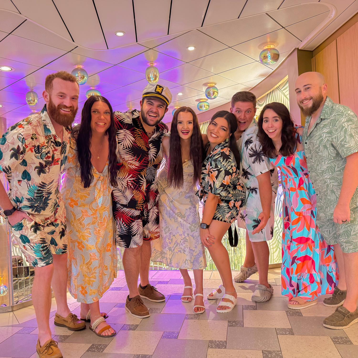 Bachelor/bachelorette cruise with our wedding party.
