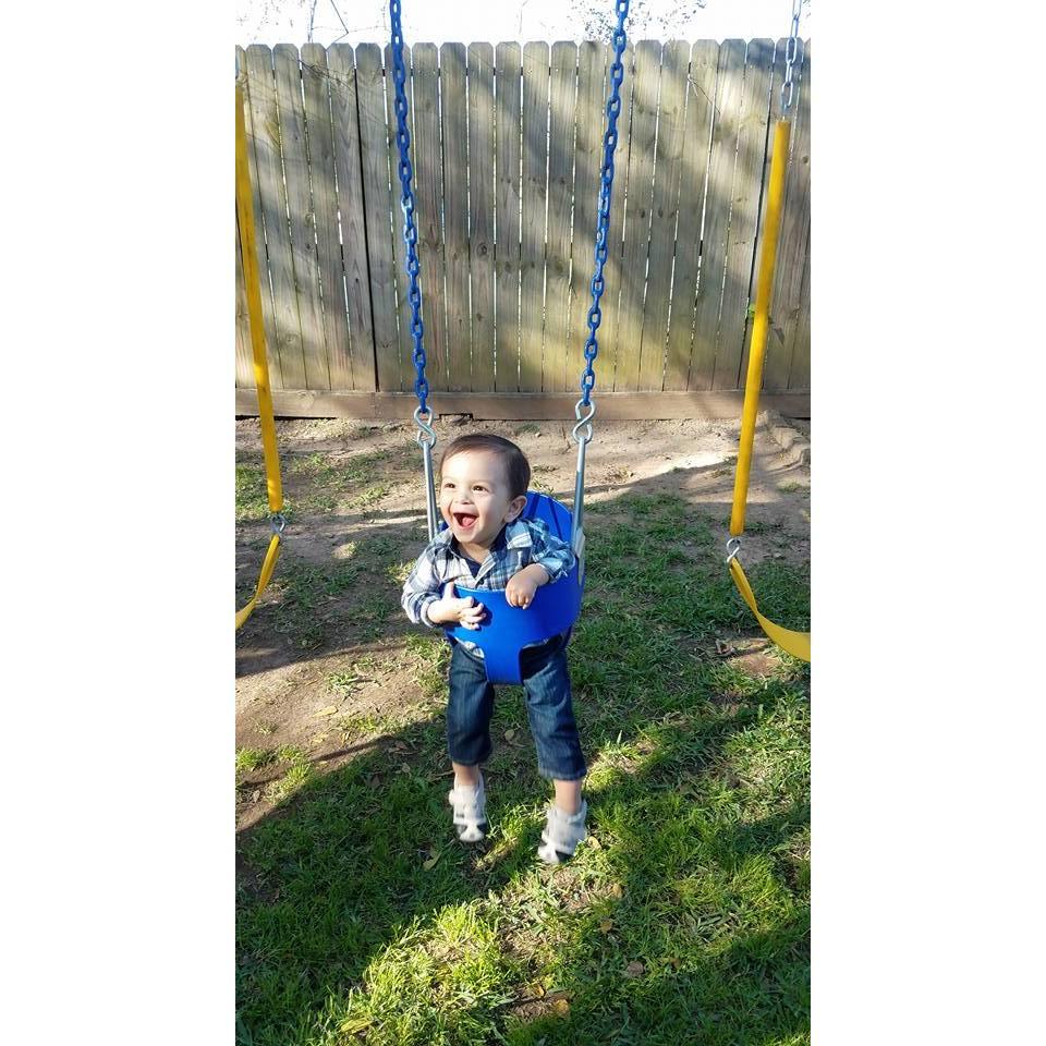 Swinging and happy!