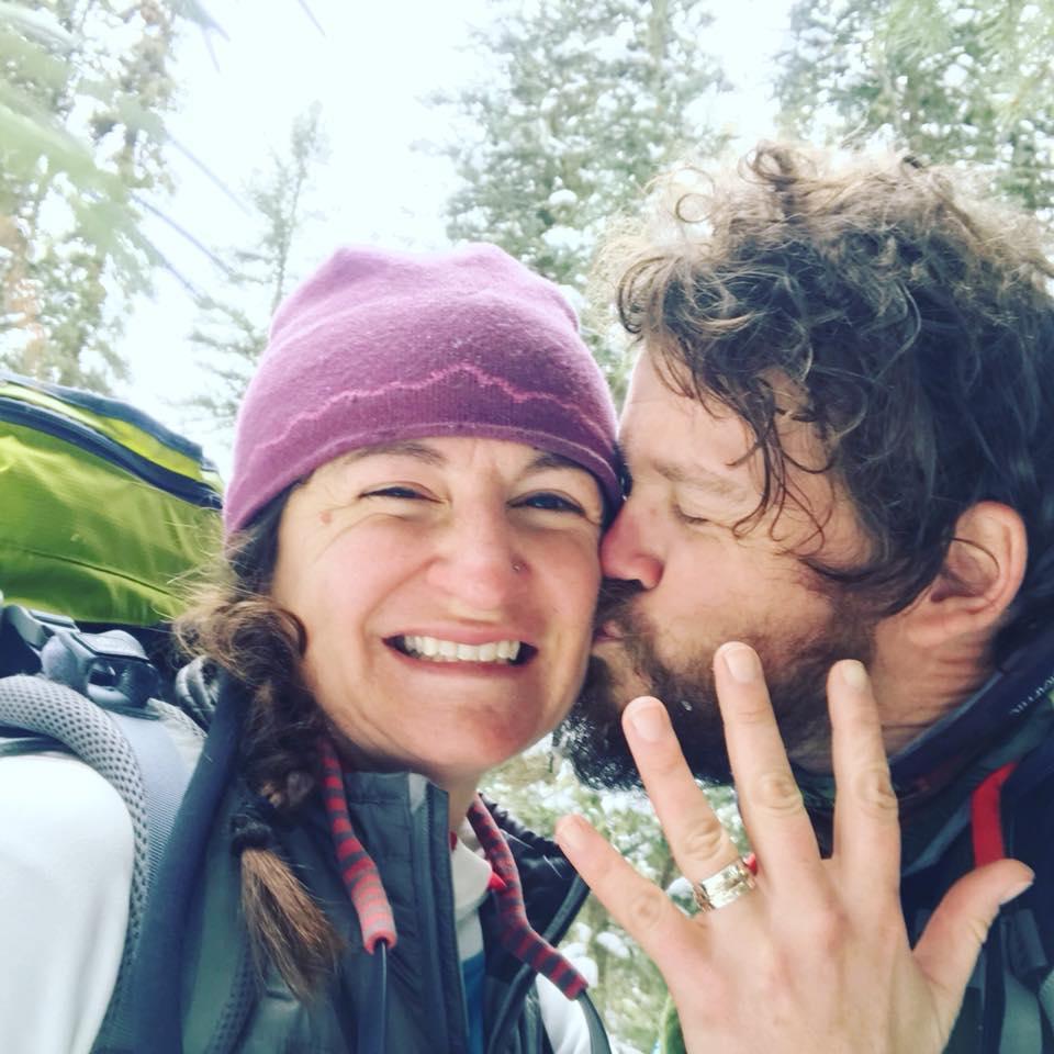 Our engagement in the wilderness outside Aspen, Colorado in January 2018.