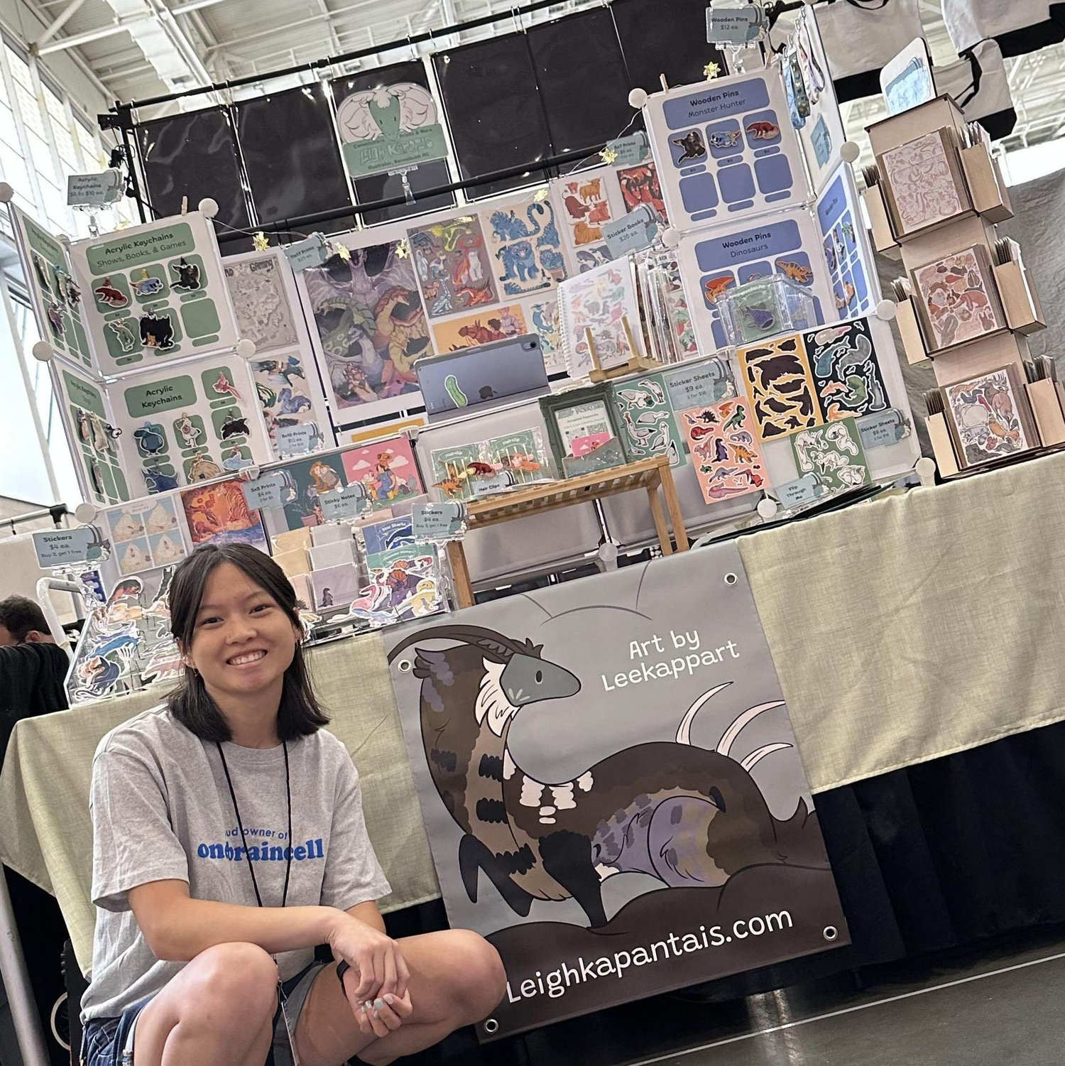 Leigh vending at FanExpo Boston