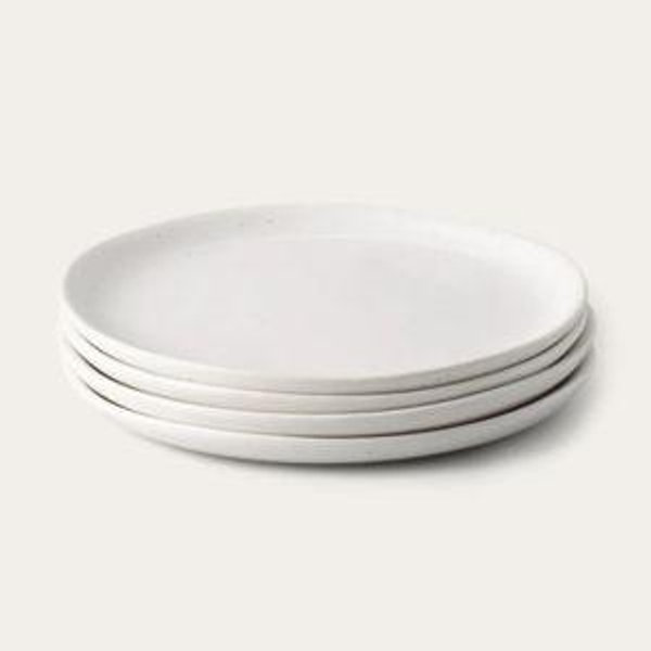 Dessert Plates - Speckled White