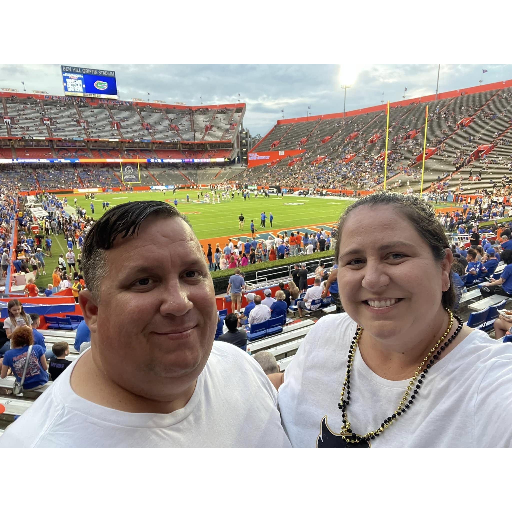 Watching UCF play UF in Gainesville