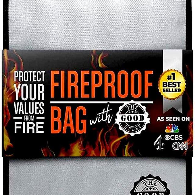 The Good Stuff Fireproof Document Bags (2000℉), Protect Important Documents, Fireproof Bags (Extra Strength), Waterproof and Fireproof Document Bag, Fire Safe Bags, Keep Your Documents Safe (Legal)