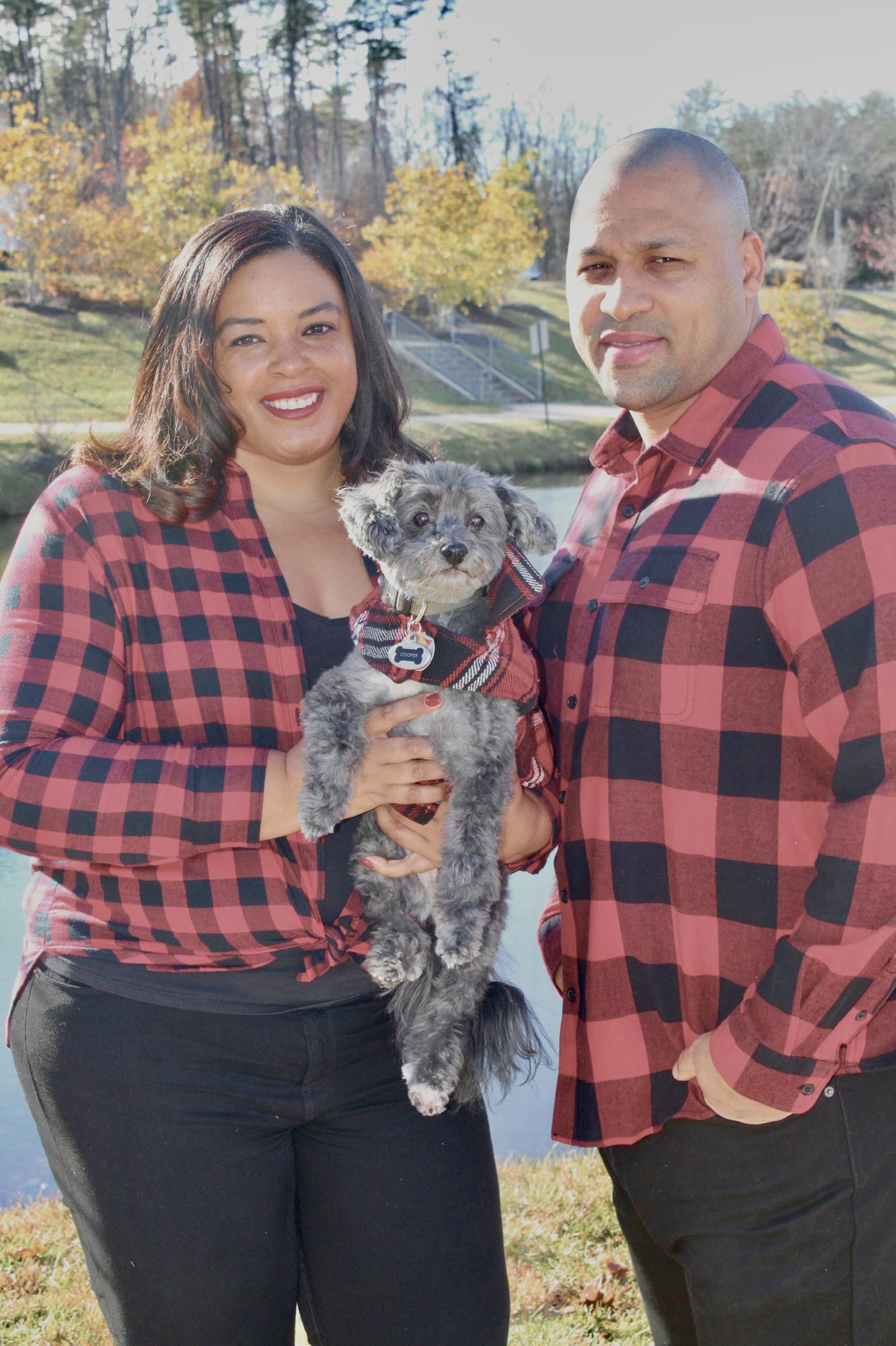 First holiday card photo shoot