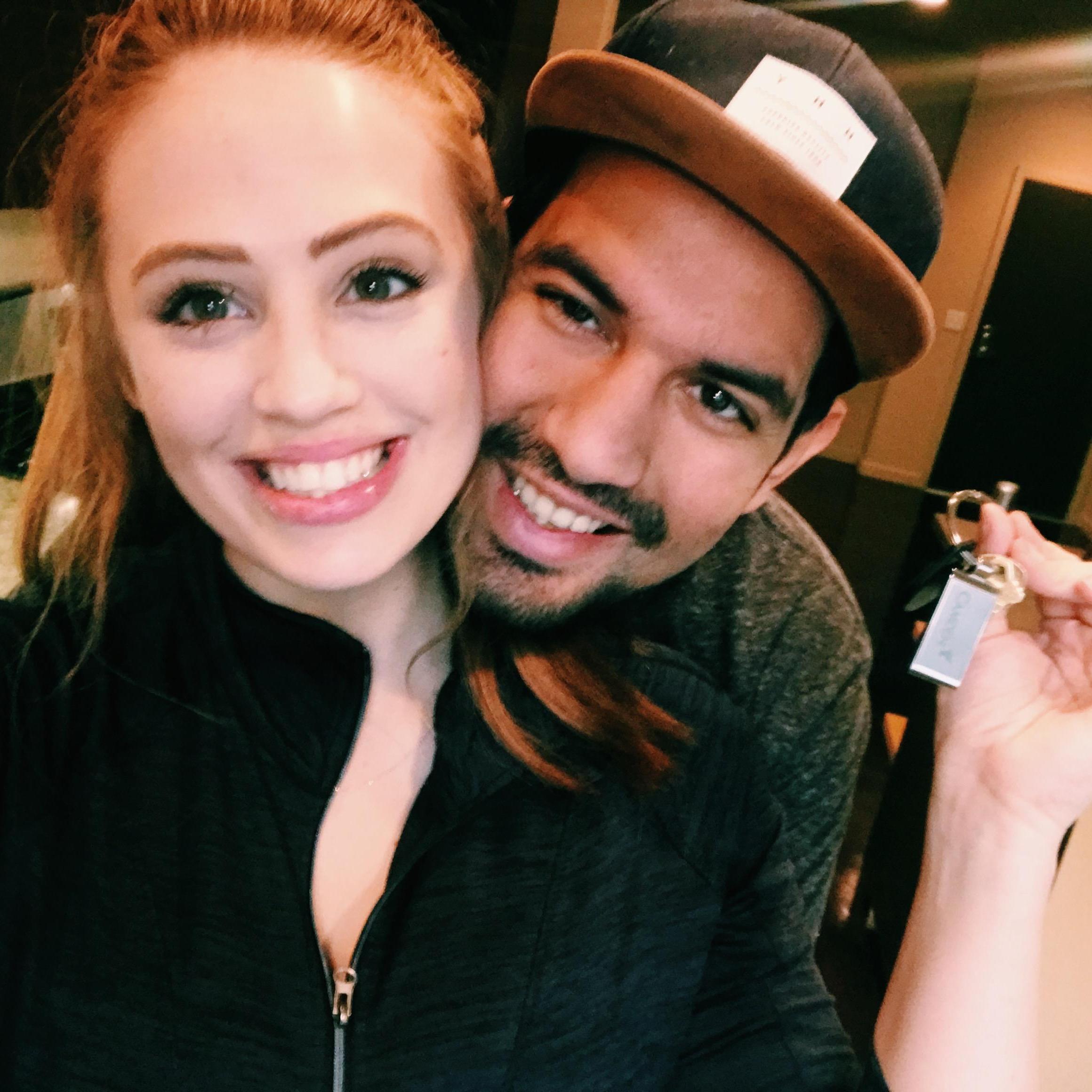 The day we moved in together!