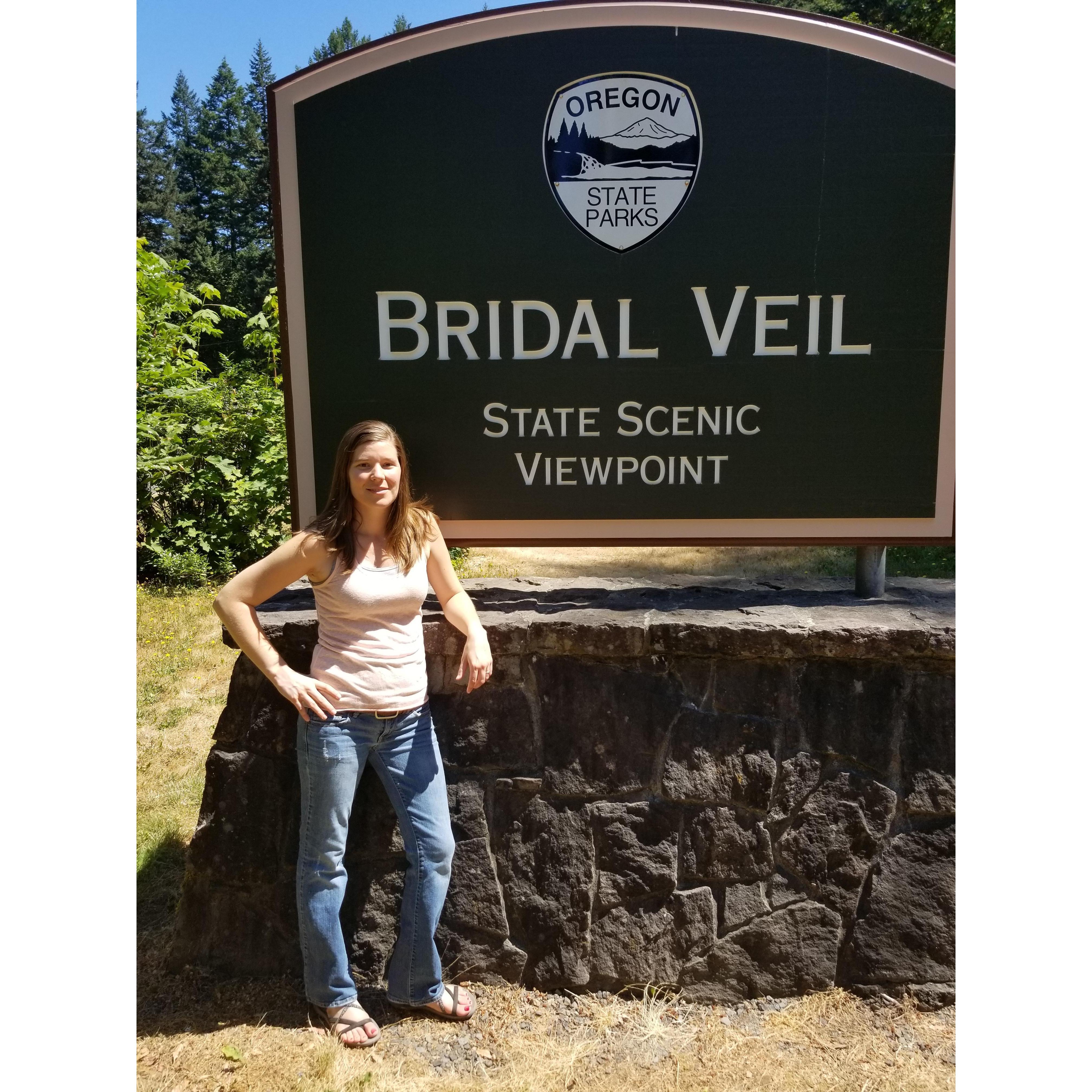 First road trip together. We were gonna go to Multnomah Falls but there was nowhere to park so we came here instead.