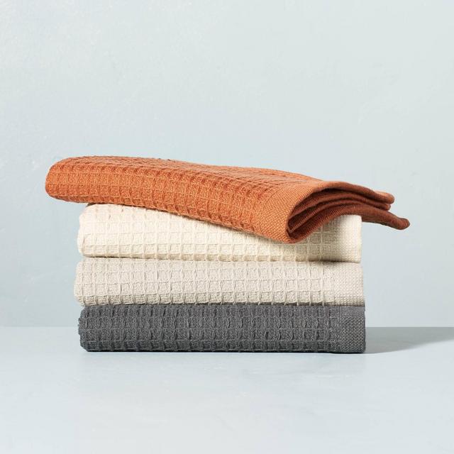4pk Waffled Terry Dishcloth Set Fall Hues - Hearth & Hand™ with Magnolia