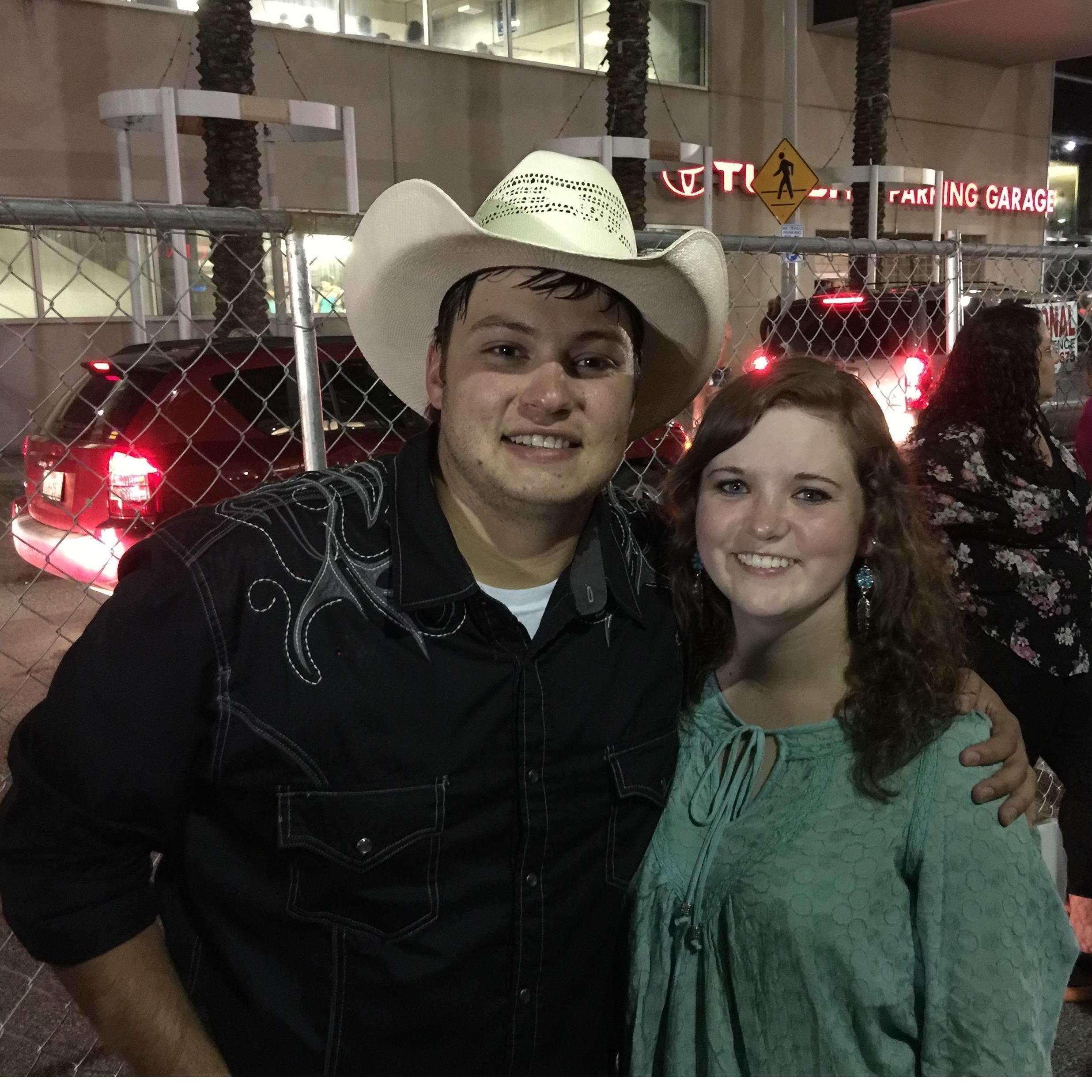 Waiting in line to get in the Garth Brooks concert in 2015