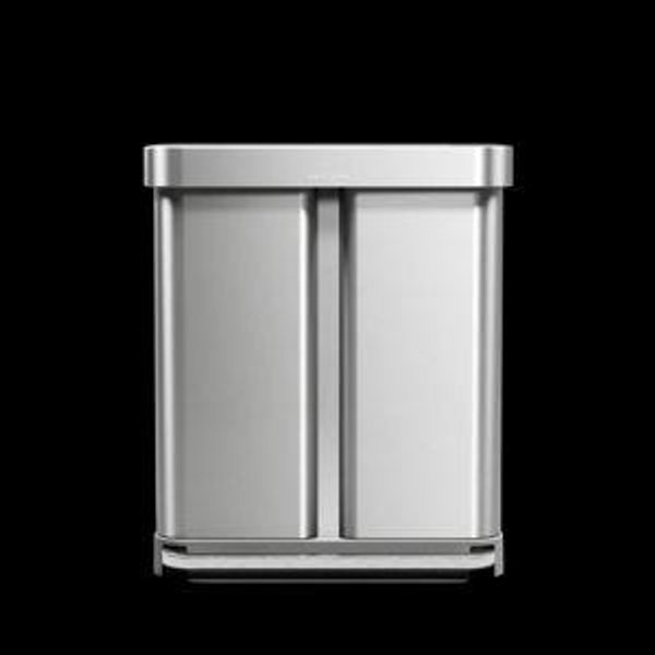 58L Step Recycler, Brushed - Simplehuman