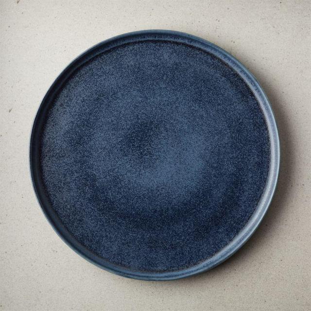 Drift Reactive Indigo Dinner Plate