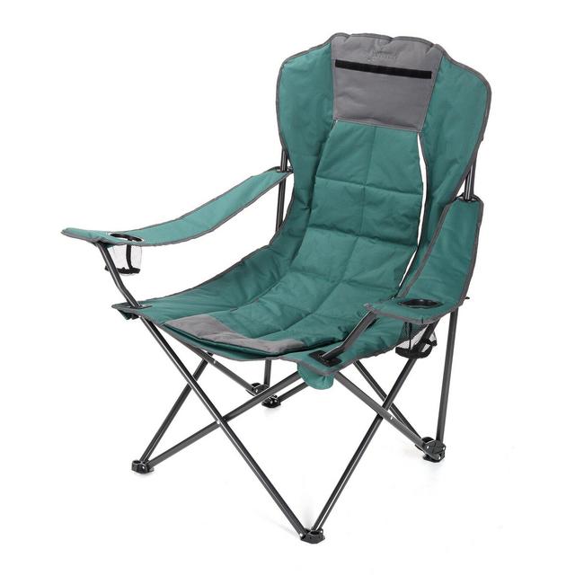 2-in-1 Convertible Folding Camping Chair with Cushion