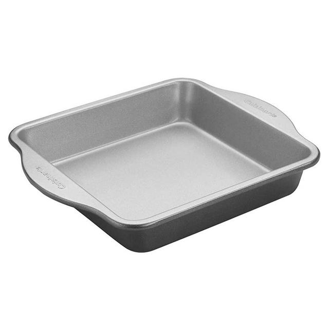 CUISINART CMHB-9SCK Easy-Grip Nonstick Square Cake Pan, 9 Inch, Black/Silver