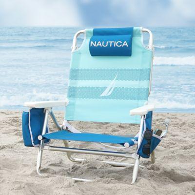 Nautica® 5-Position Beach Chair in Blue