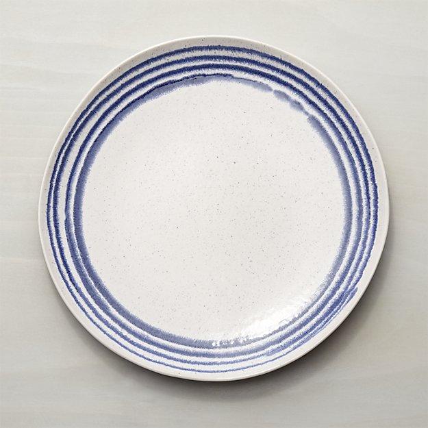 Lina Blue Stripe Dinner Plate