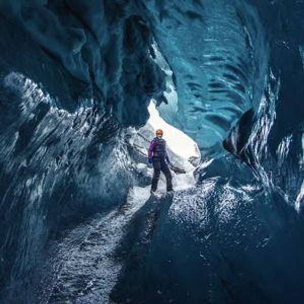 Blue Ice Cave Glacier Hike