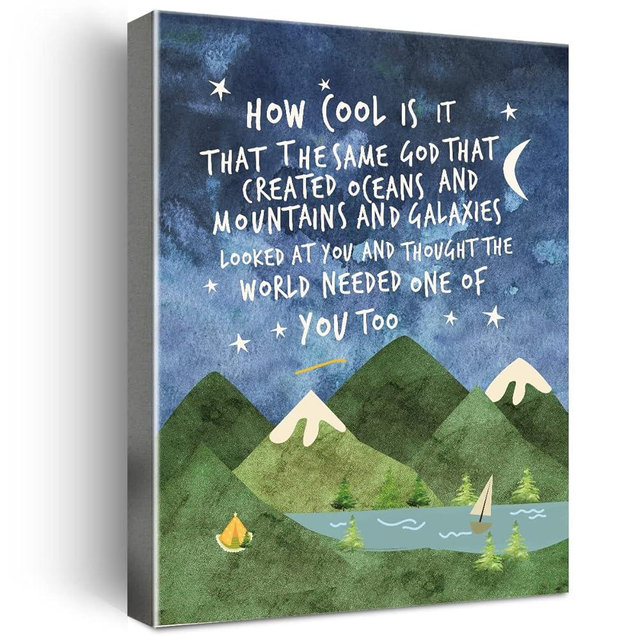 Same God Creation Wall Art Canvas,Mountain Nursery Wall Decor,Inspirational Quotes Framed Canvas Wall Art for Christian Boy Room,Adoption Gifts First Communion Gifts for Boys