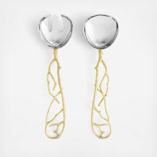 Butterfly Ginkgo Gold Serving Set