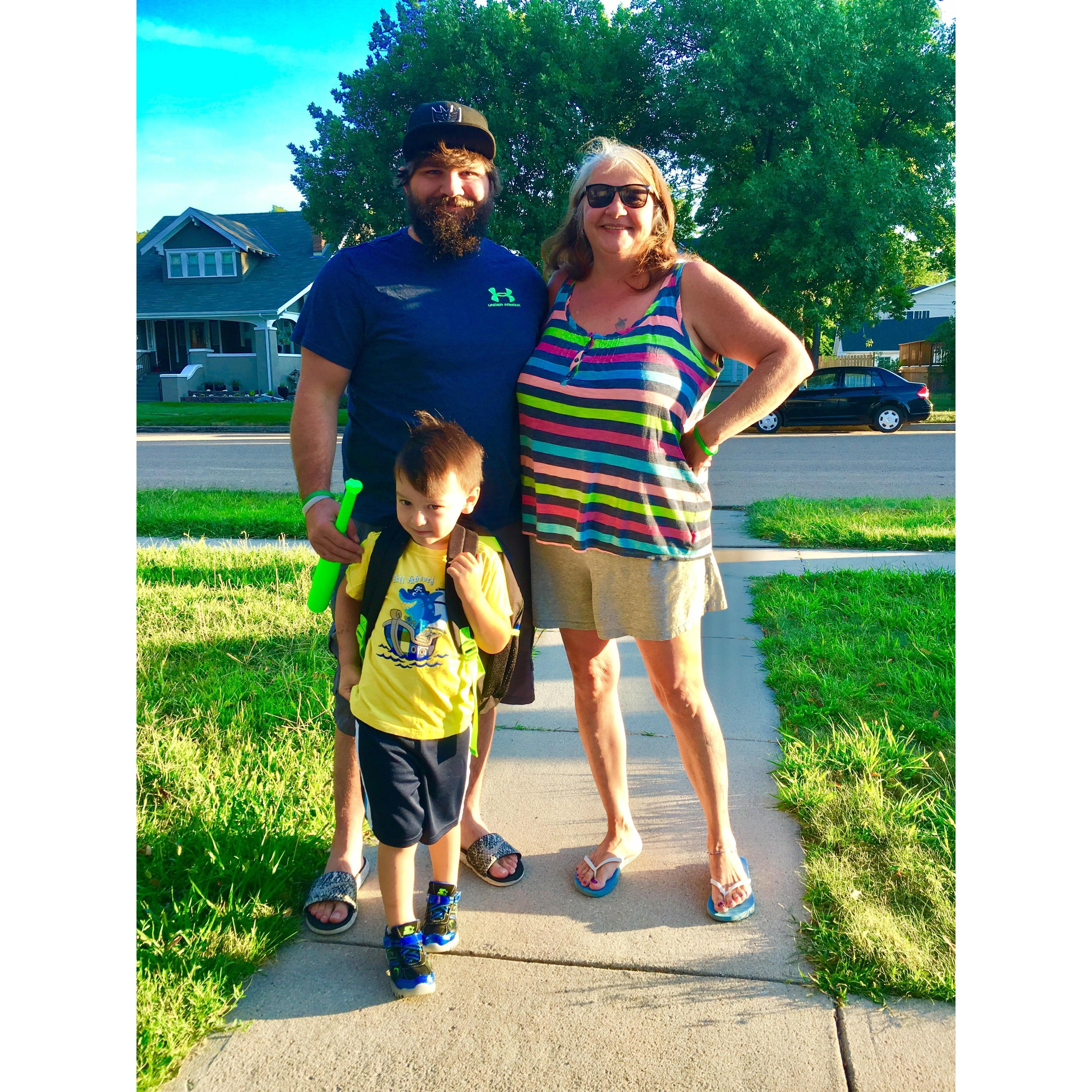 Michael, Isaac and Joyce (Michael's mom)