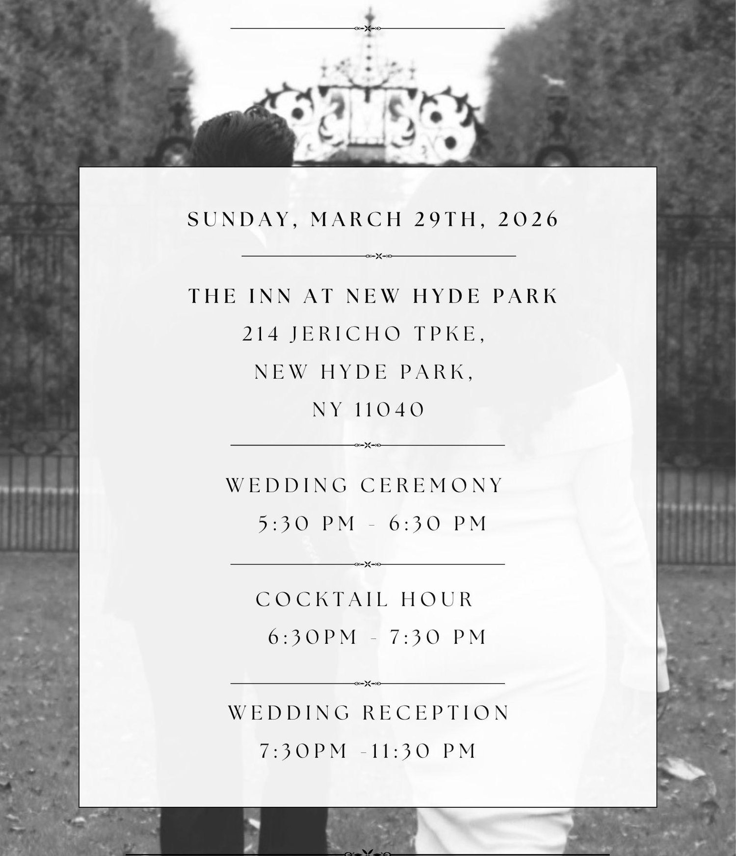 The Wedding Website of Morgan Walker and Nivash Sanichara