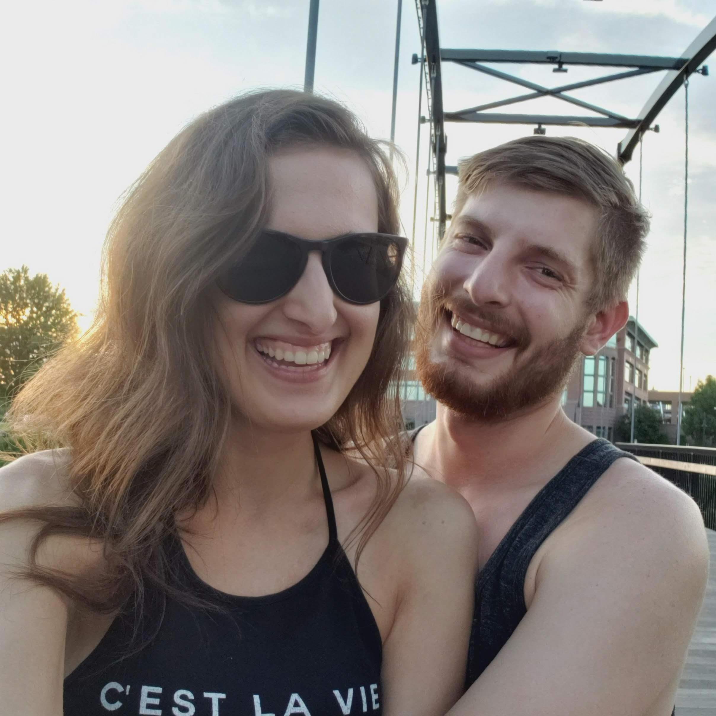 Walking around Eau Claire, which will be Kayla's new home starting this summer with Evan!
