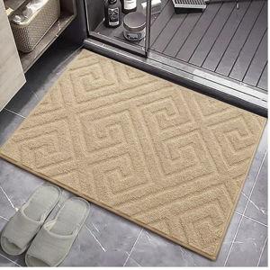 ** 24x36 in Tan** AROGAN Washable Indoor Door Mat Entrance, Low Profile Entry Rugs for Inside House Rubber Backing, Absorbent Muddy Shoe Dirt Doormat for Enterway, Floor Front Back Door(24x36 inches, Beige)