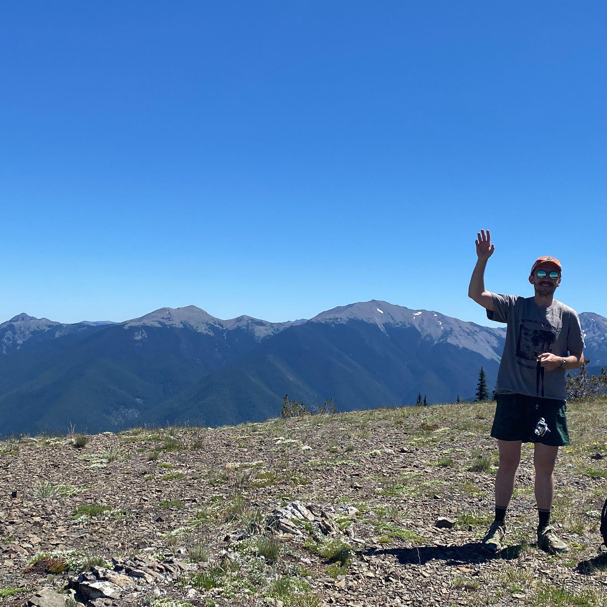 hiking together on the Olympic Peninsula