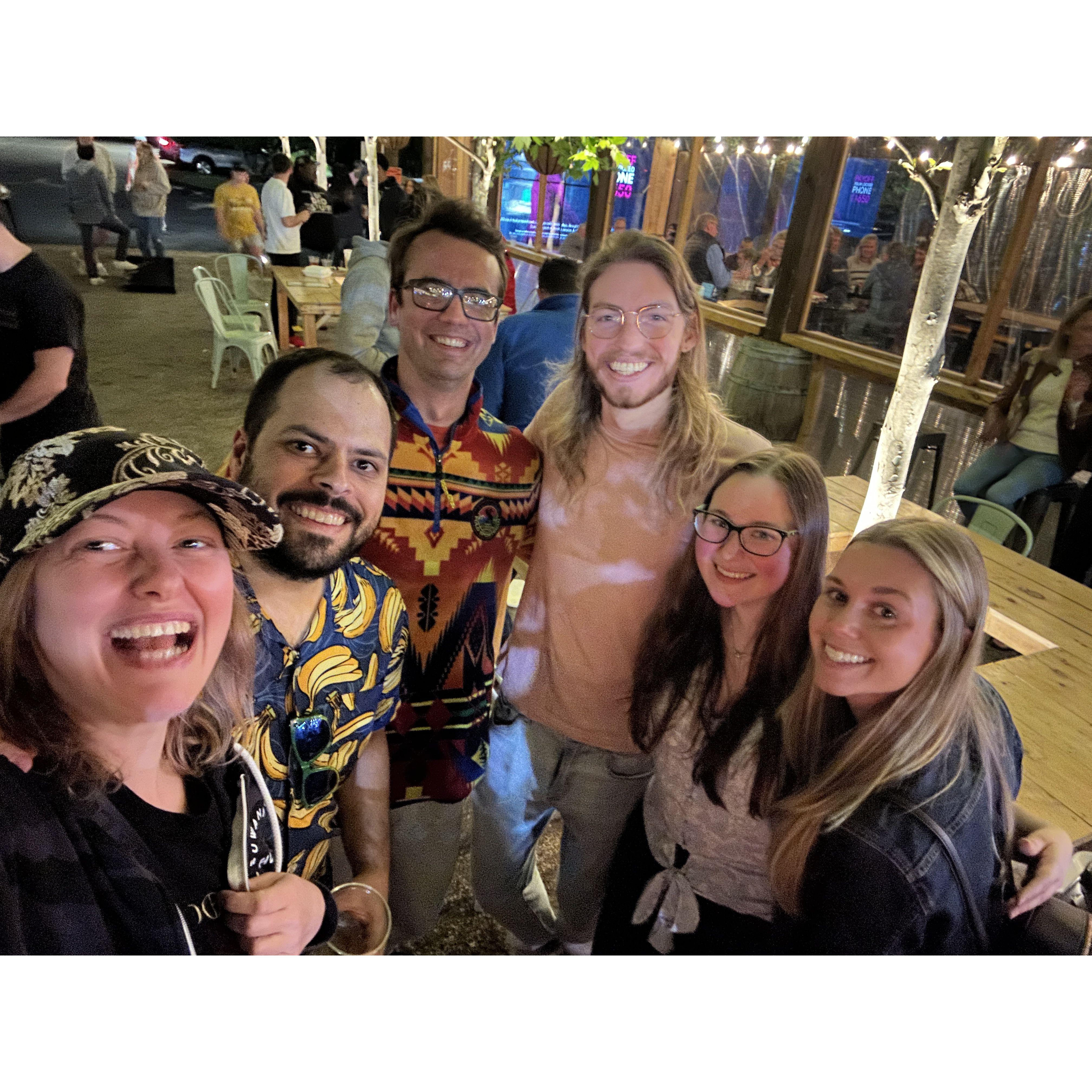 First friends in CT! In this pic none of us are married/engaged. Now, WE ALL ARE!