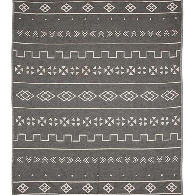 Sand Cloud Large Turkish Beach Towel - Peshtemal Cotton - Great for Beach Bath or as a Blanket - As Seen on Shark Tank - Mudcloth XL
