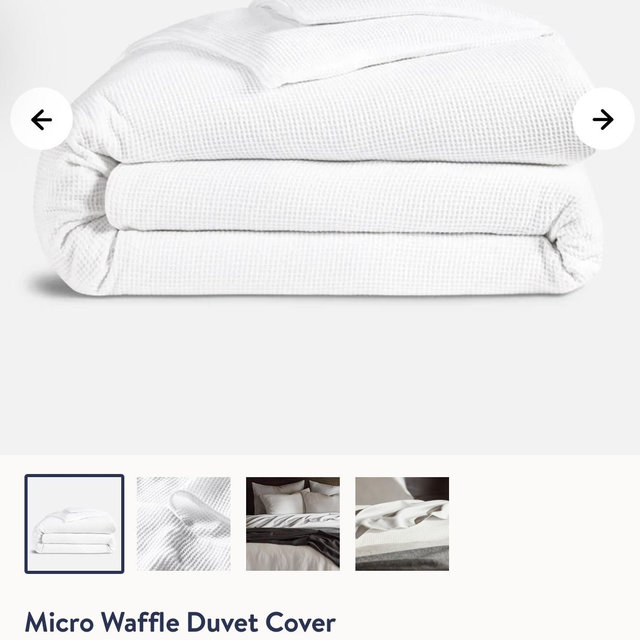 Micro Waffle Duvet Cover- Queen Size