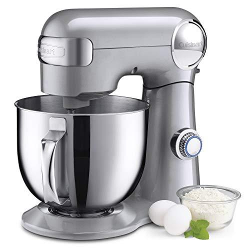 Cuisinart SM-50BC 5.5-Quart Stand Mixer, Brushed Chrome, Silver Lining