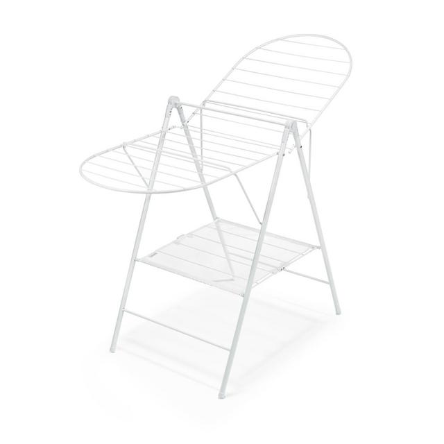 Squared Away Accordion Laundry Drying Rack in White