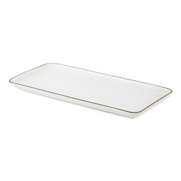 Linden Street Harper Stoneware Serving Tray - Ivory