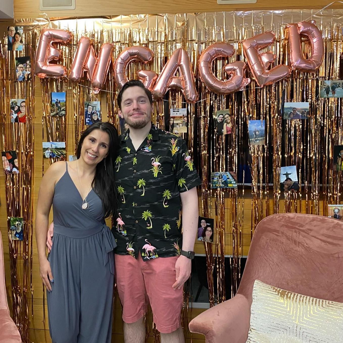 Celebrating our engagement! September 2021.