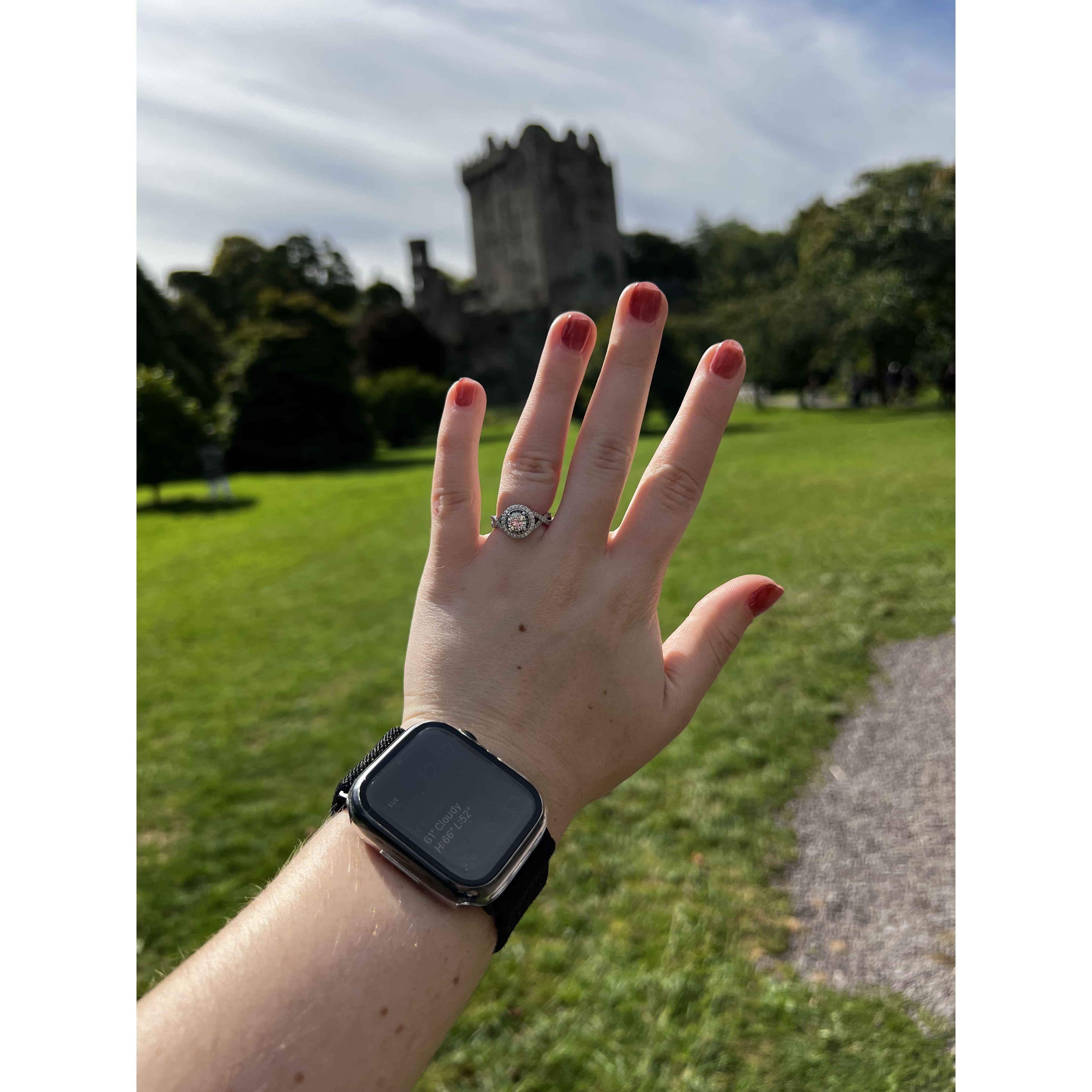 The day after our engagement, we went to Blarney Castle in Ireland! Sept. 2022