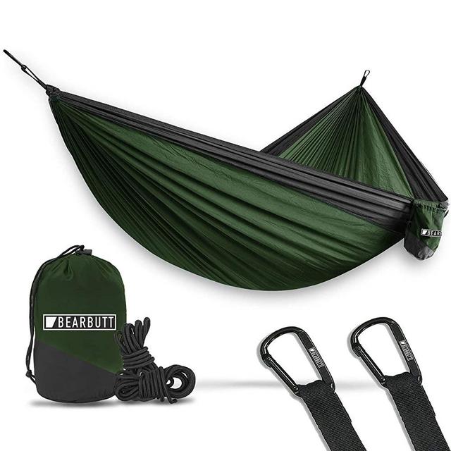 Bear Butt Hammocks - Camping Hammock for Outdoors, Backpacking & Camping Gear - Double hammock, Portable hammock, 2 Person Hammock for Travel, outdoors - Tree & Hiking Gear - Hammock that Holds 700lbs
