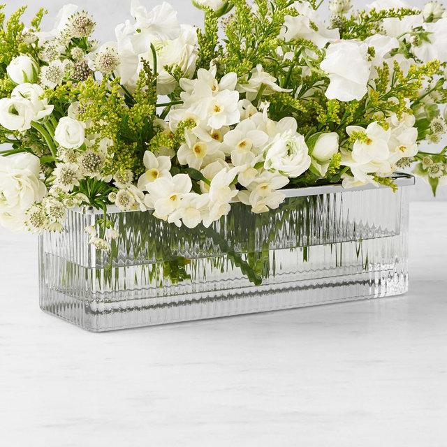 Lucia Rectangular Vase with Frog