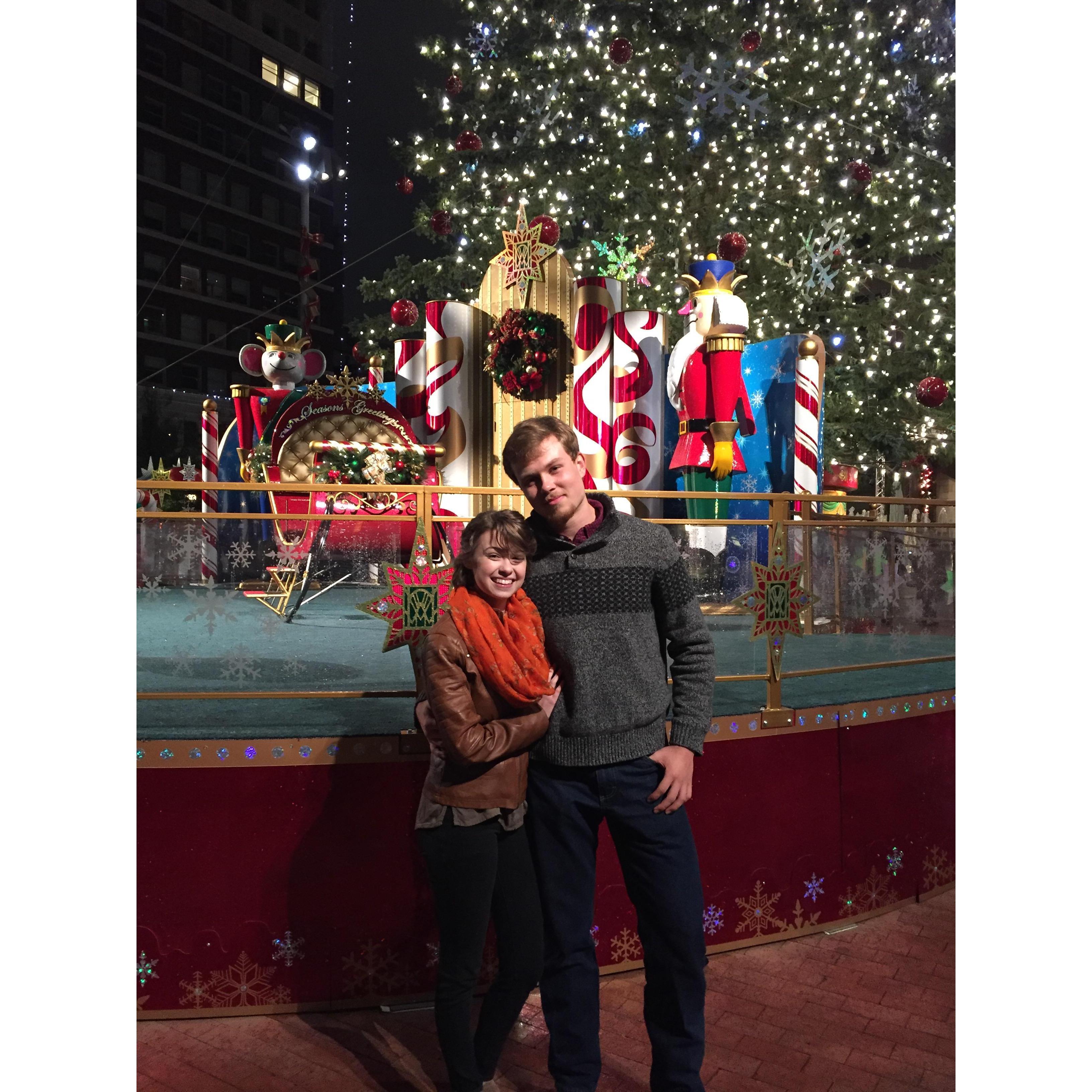 Our first date! Yikes, 2016