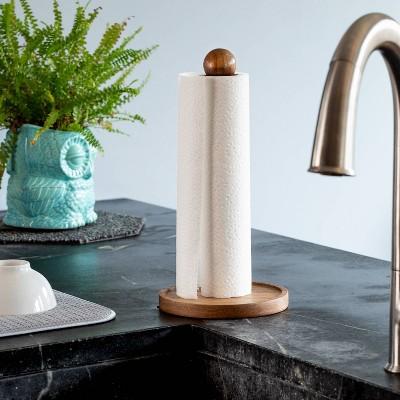 Honey-Can-Do Acacia Paper Towel Holder