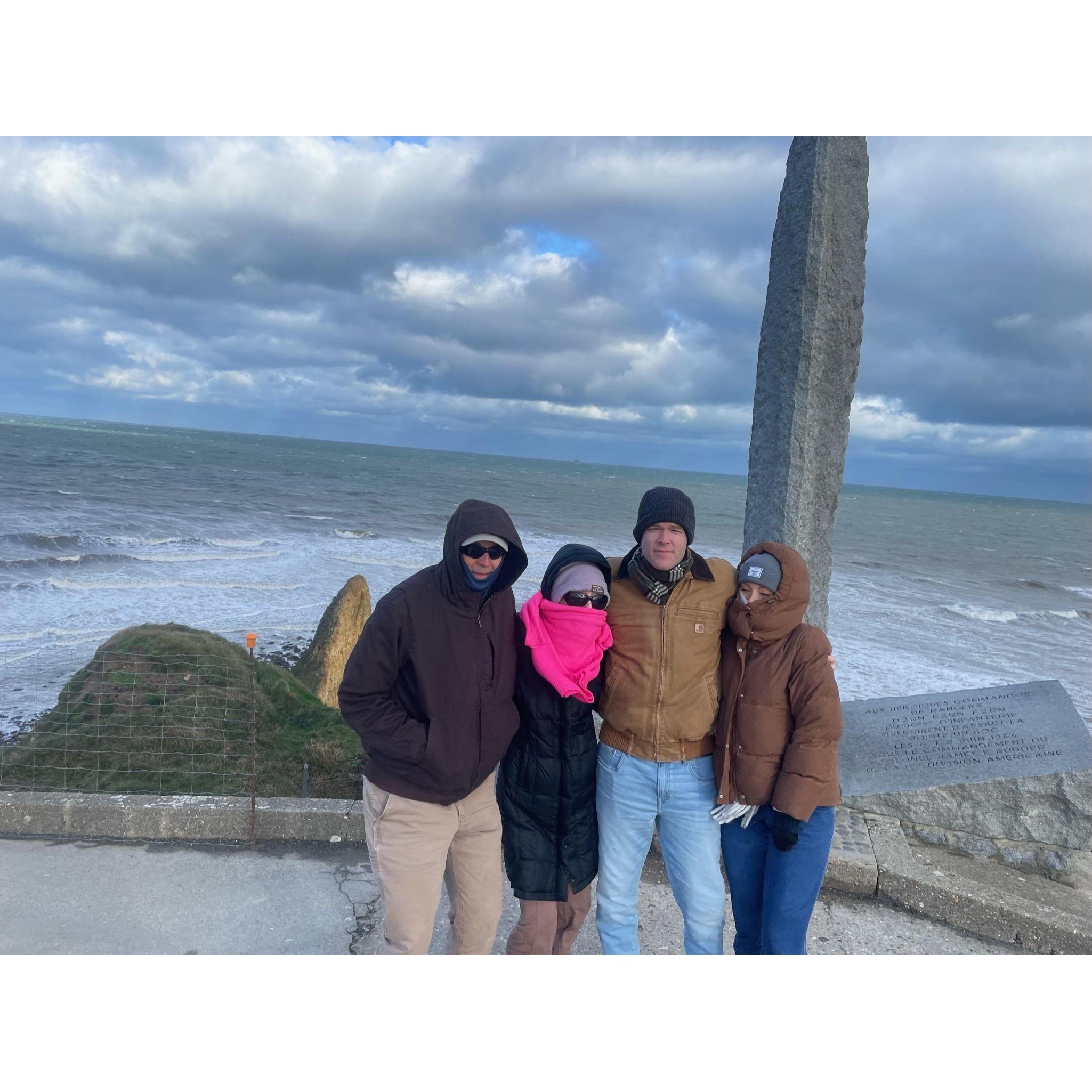 Pointe Du Hoc, Normandy, France. Just a tad chilly.